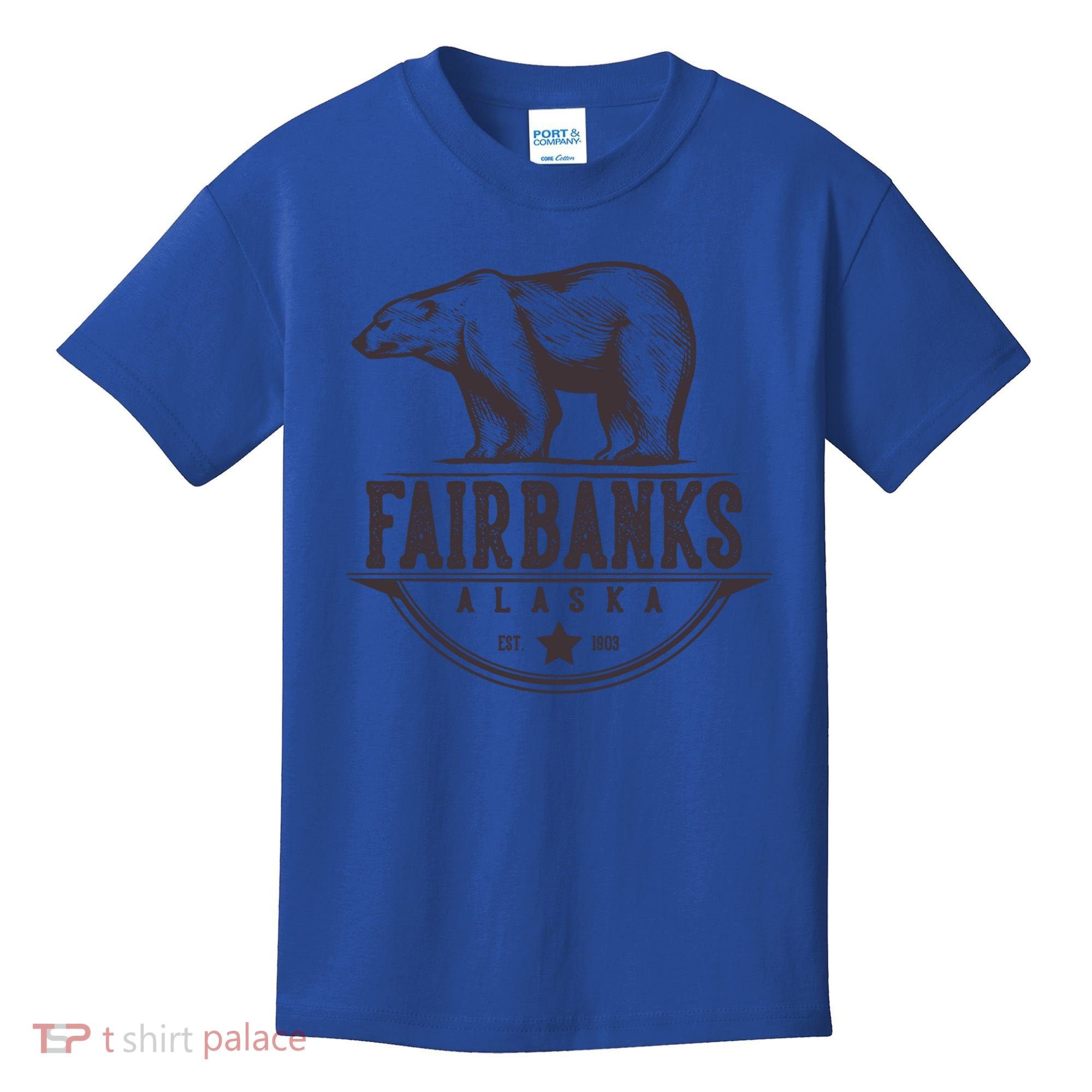 Fairbanks Alaska Bear Vacation And Cruise Gift Kids T-Shirt