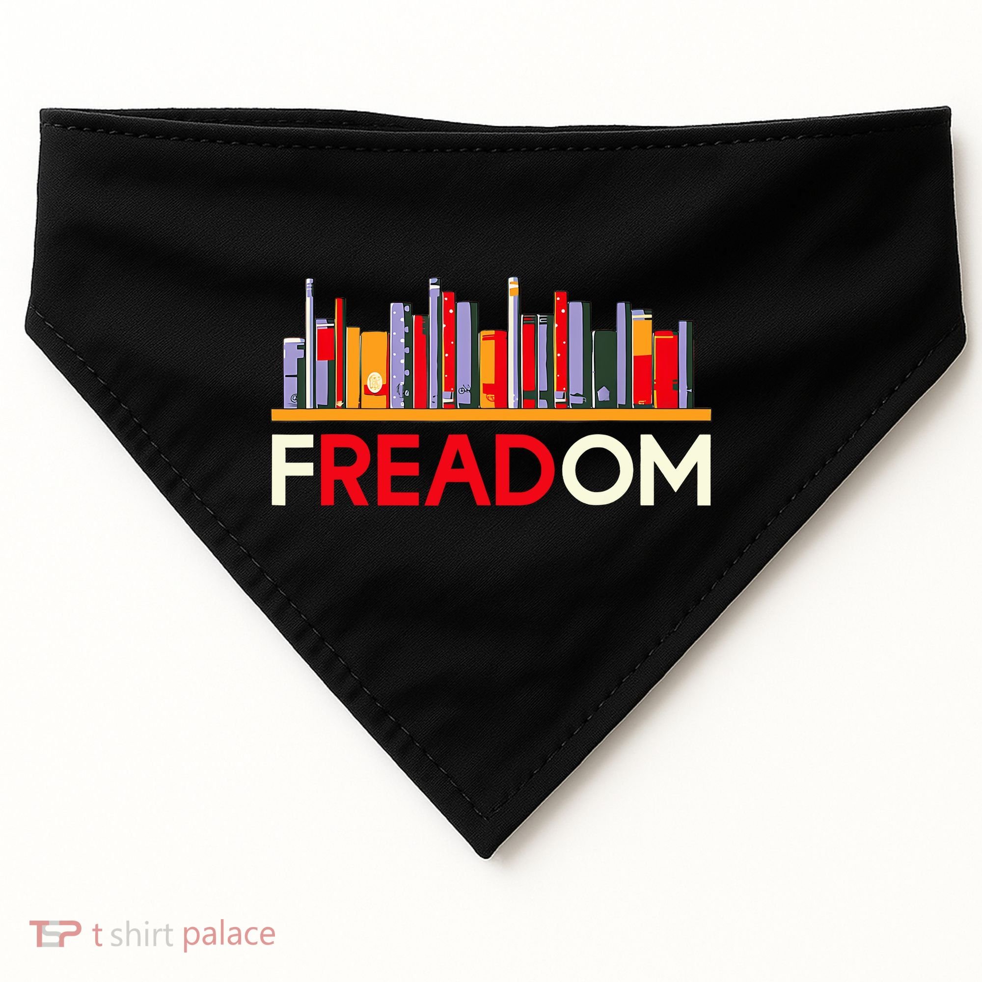 Freadom Anti Ban Books Freedom To Read Book Lover Reading USA-Made Doggie Bandana