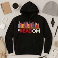 Freadom Anti Ban Books Freedom To Read Book Lover Reading Hoodie thumb 3