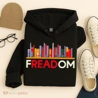 Freadom Anti Ban Books Freedom To Read Book Lover Reading Hoodie thumb 4