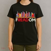 Freadom Anti Ban Books Freedom To Read Book Lover Reading T-Shirt thumb 4