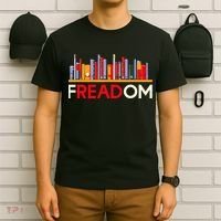 Freadom Anti Ban Books Freedom To Read Book Lover Reading T-Shirt thumb 6
