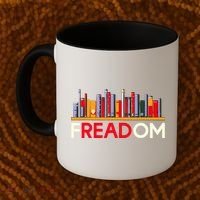 Freadom Anti Ban Books Freedom To Read Book Lover Reading Coffee Mug thumb 2
