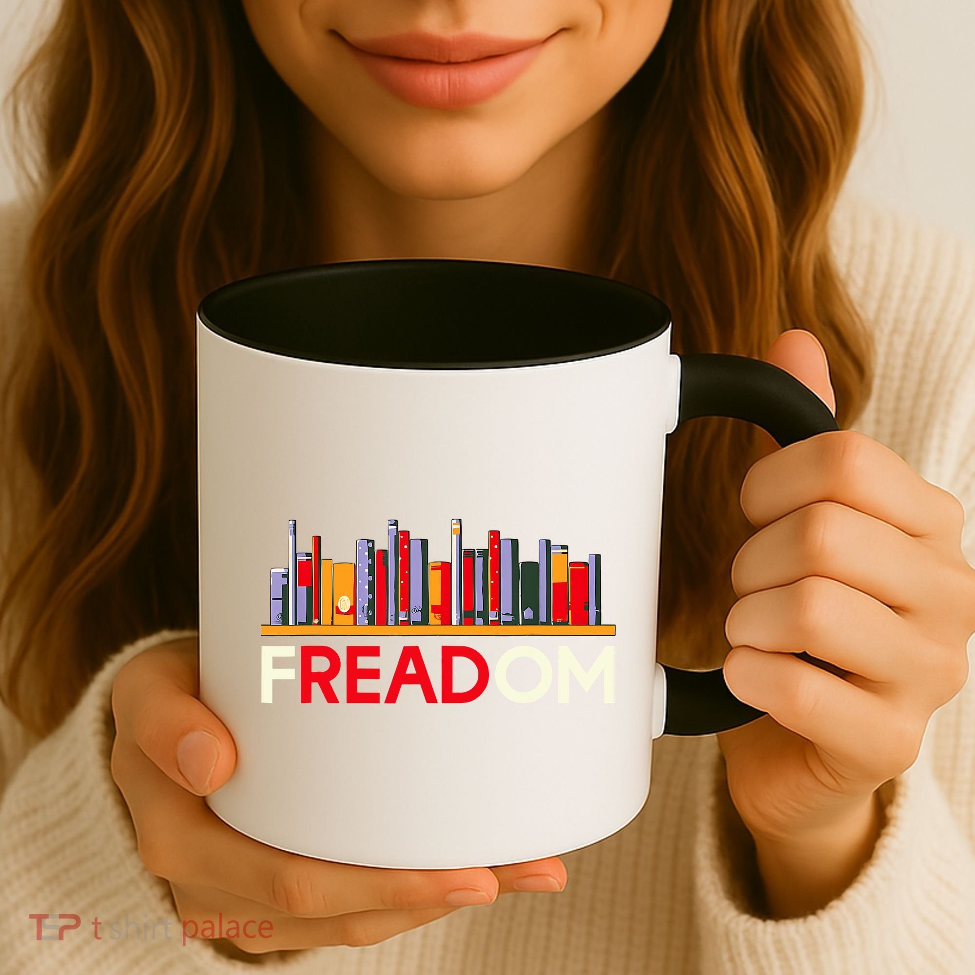 Freadom Anti Ban Books Freedom To Read Book Lover Reading Coffee Mug
