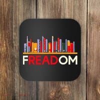 Freadom Anti Ban Books Freedom To Read Book Lover Reading Coaster thumb 0