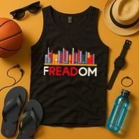 Freadom Anti Ban Books Freedom To Read Book Lover Reading Tank Top thumb 4