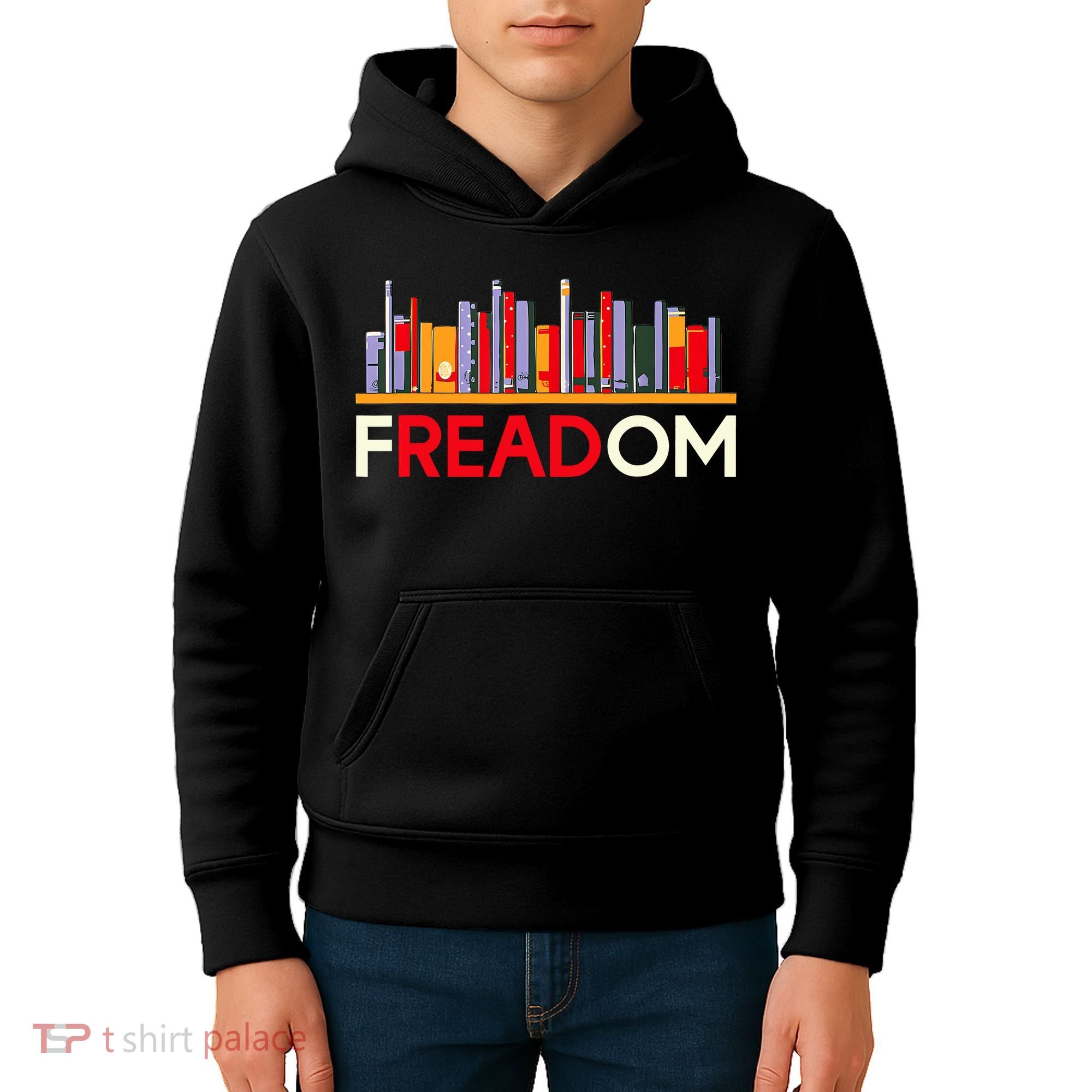 Freadom Anti Ban Books Freedom To Read Book Lover Reading Kids Hoodie