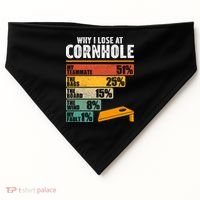 Why I Lose At Cornhole USA-Made Doggie Bandana thumb 0