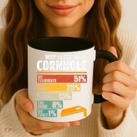 Why I Lose At Cornhole Coffee Mug thumb 3