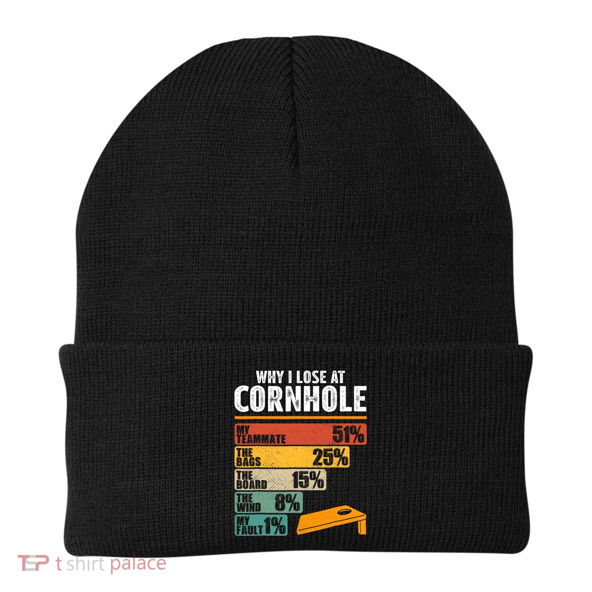 Why I Lose At Cornhole Beanie