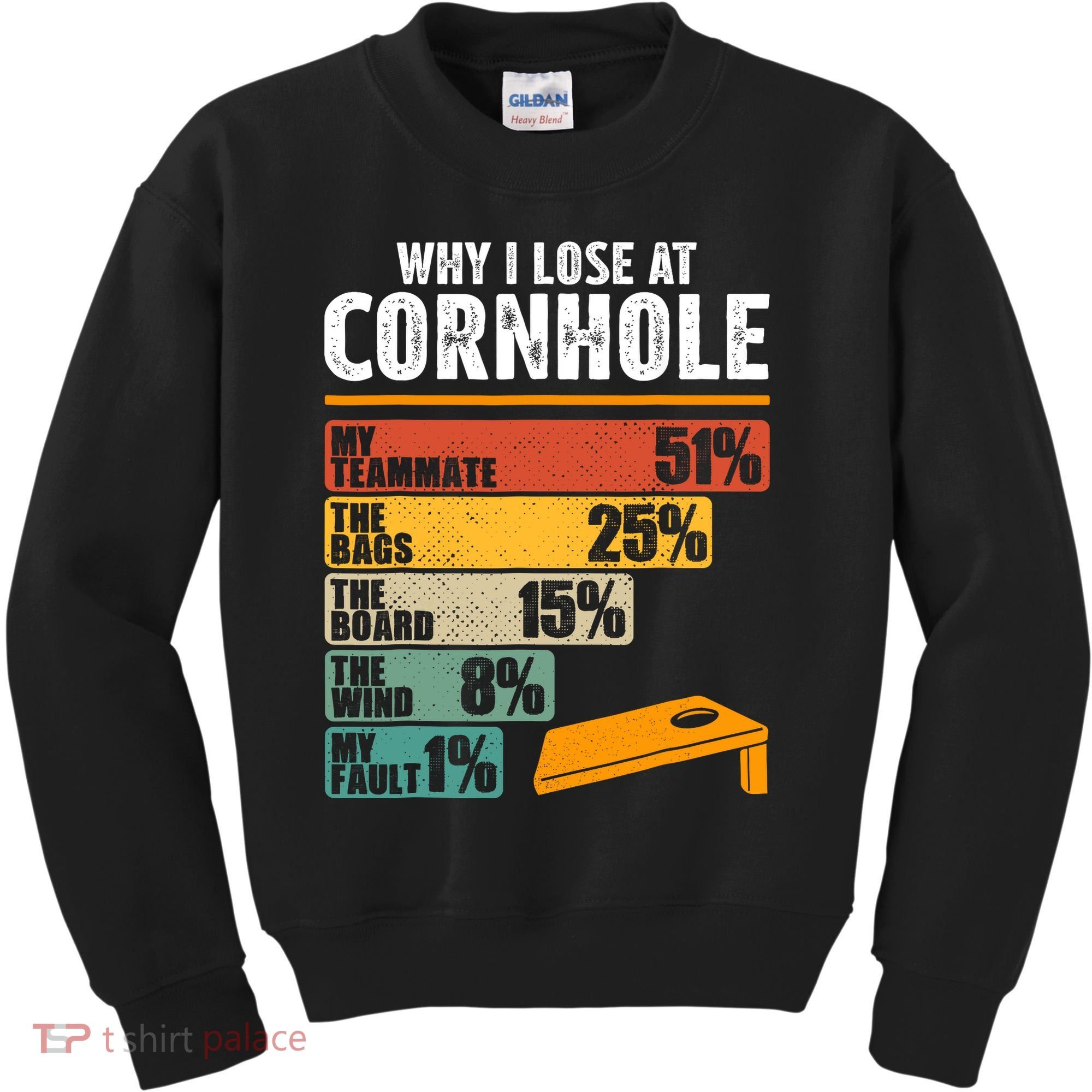 Why I Lose At Cornhole Kids Sweatshirt