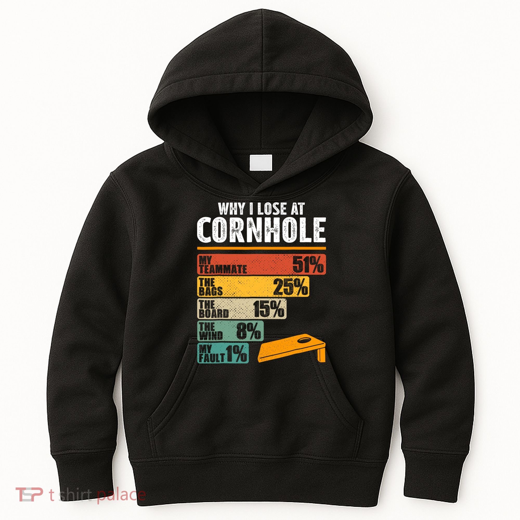 Why I Lose At Cornhole Kids Hoodie