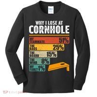 Why I Lose At Cornhole Kids Long Sleeve Shirt thumb 0
