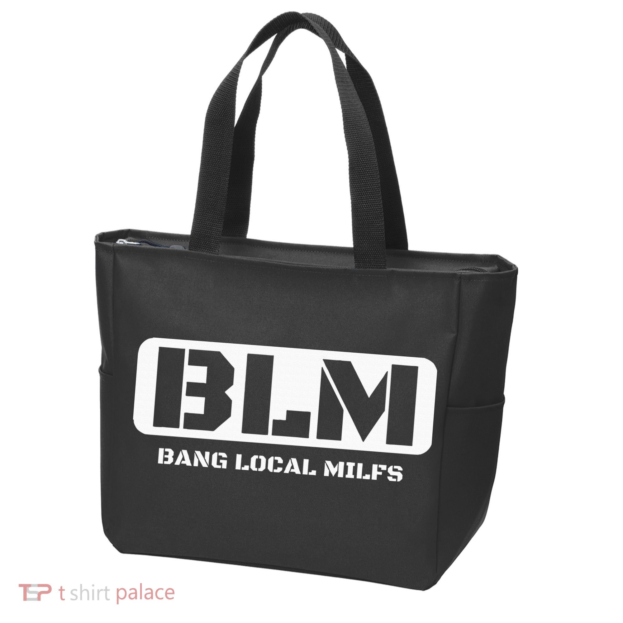 Funny Adult Blm Bang Local Milfs Word Play Tote Bag