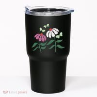 Flower And Butterfly Cone Flower And Butterflies Tumbler thumb 0