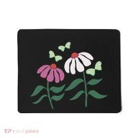 Flower And Butterfly Cone Flower And Butterflies Mousepad thumb 0
