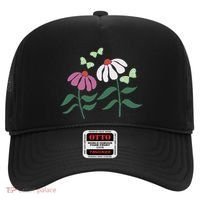 Flower And Butterfly Cone Flower And Butterflies Hat thumb 0