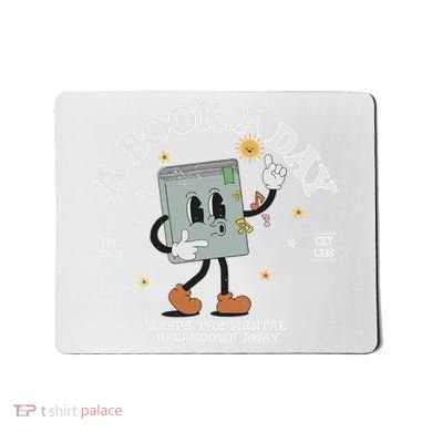 Funny A Book A Day Keep The Mental Breakdown Away Book Lover Mousepad