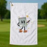 Funny A Book A Day Keep The Mental Breakdown Away Book Lover Golf Towel thumb 1