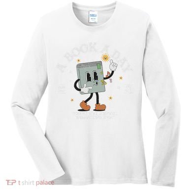 Funny A Book A Day Keep The Mental Breakdown Away Book Lover Women's Long Sleeve Shirt