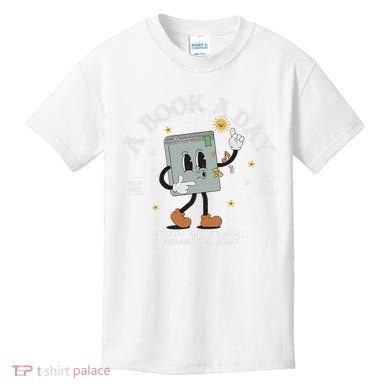 Funny A Book A Day Keep The Mental Breakdown Away Book Lover Kids T-Shirt