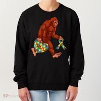 Funny Autism Bigfoot Autism Awareness Month Women's Sweatshirt thumb 0