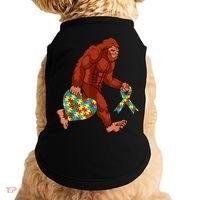 Funny Autism Bigfoot Autism Awareness Month Doggie Tank thumb 0