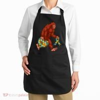 Funny Autism Bigfoot Autism Awareness Month Apron thumb 2