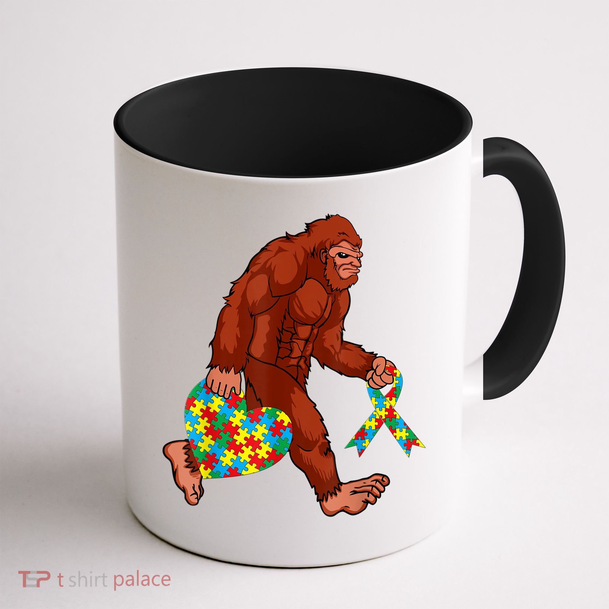 Funny Autism Bigfoot Autism Awareness Month Coffee Mug