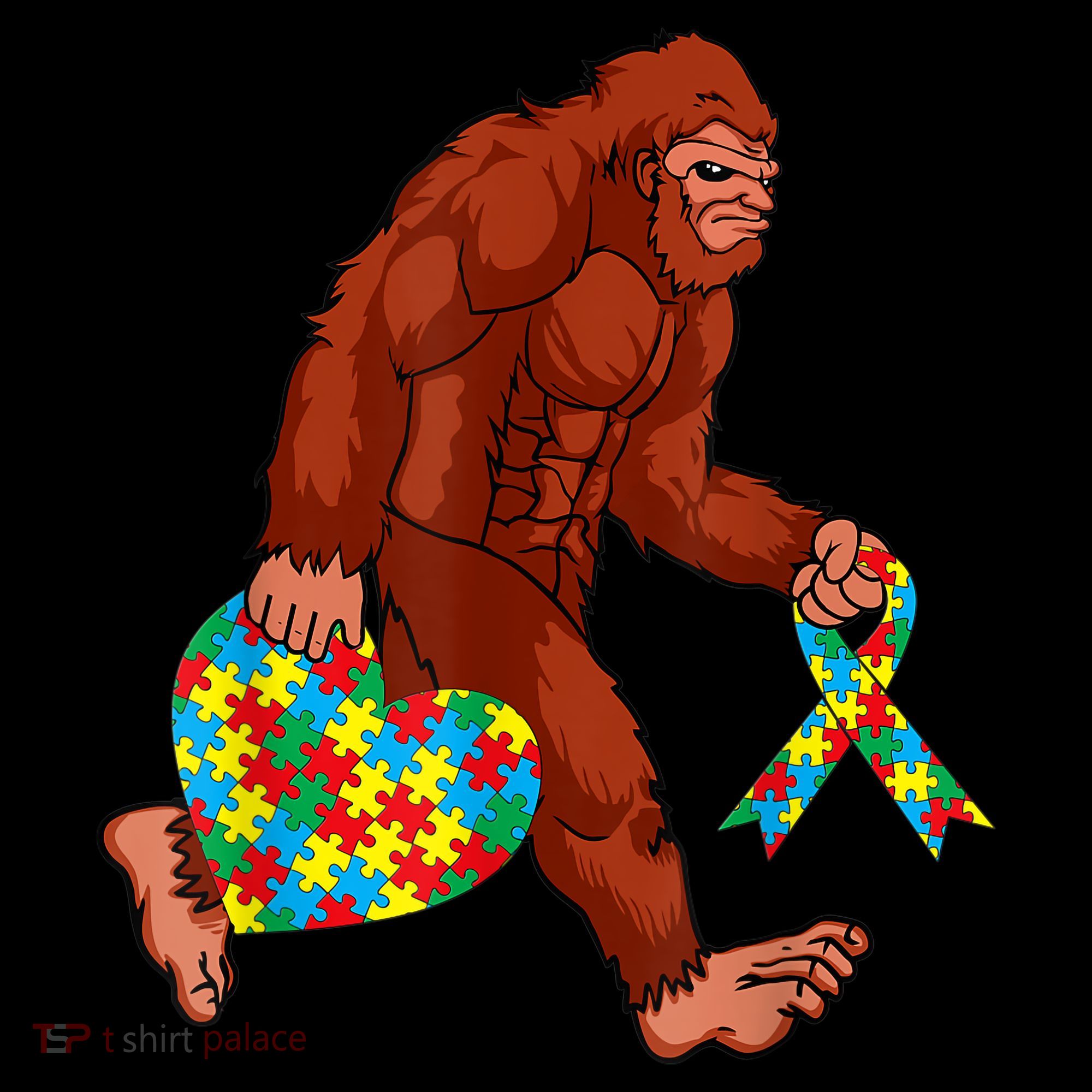 Funny Autism Bigfoot Autism Awareness Month Coffee Mug