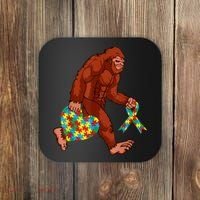 Funny Autism Bigfoot Autism Awareness Month Coaster thumb 0