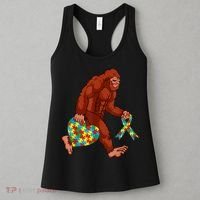 Funny Autism Bigfoot Autism Awareness Month Women's Tank Top thumb 3