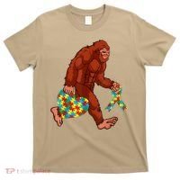 Funny Autism Bigfoot Autism Awareness Month T-Shirt thumb 0