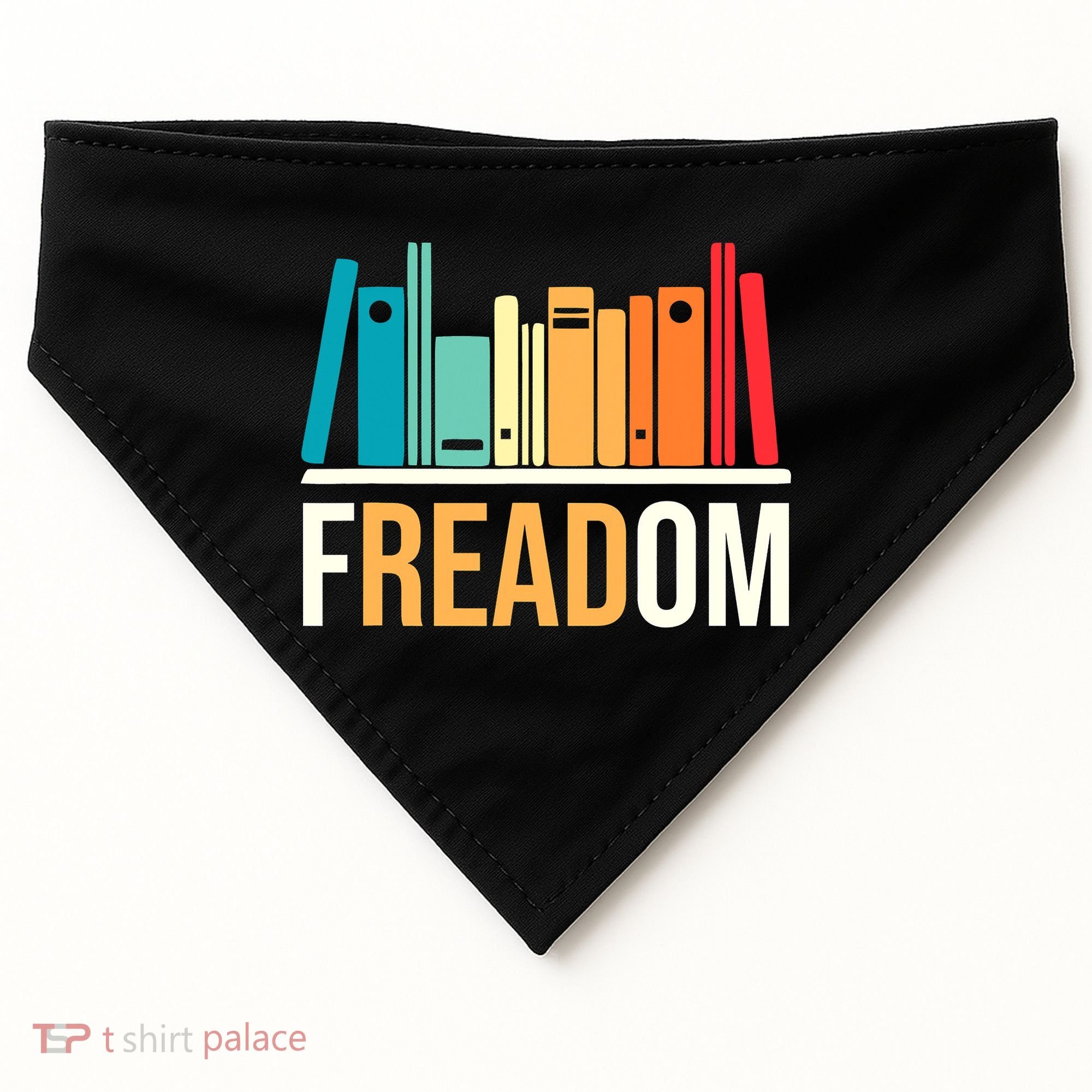 Freadom Anti Ban Books Freedom To Read Book Lover Reading USA-Made Doggie Bandana