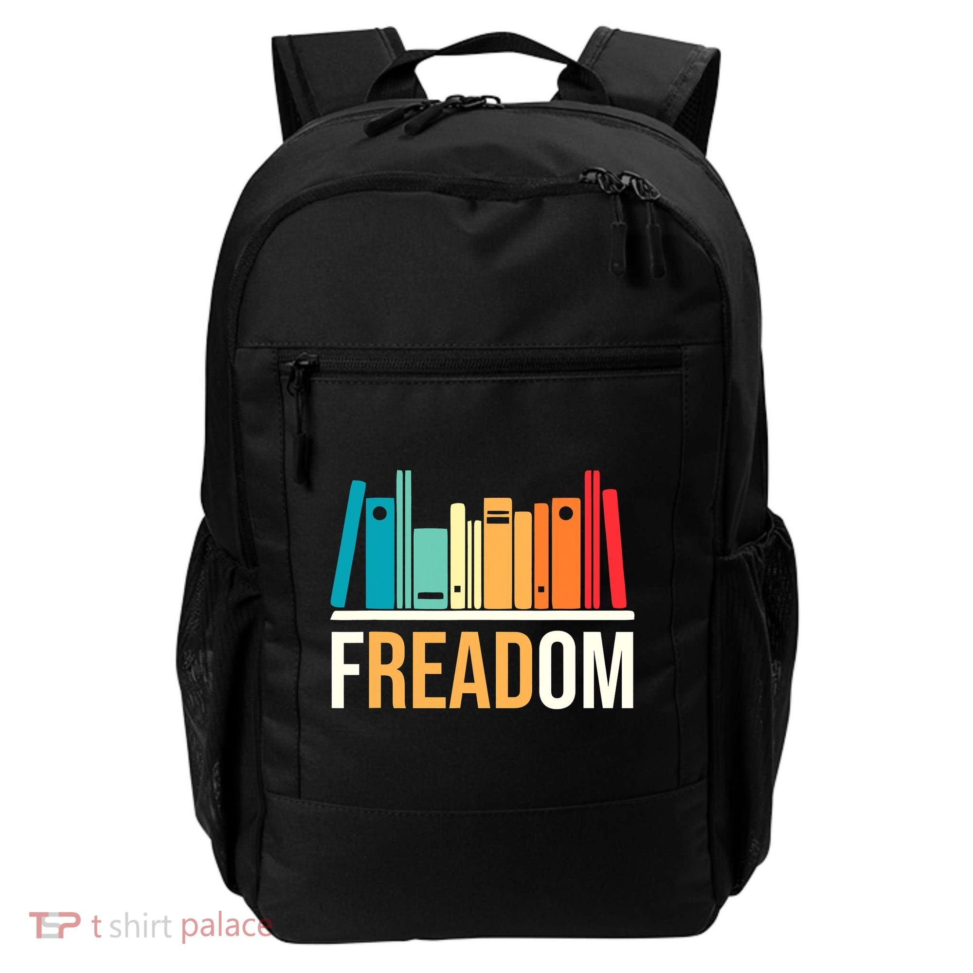 Freadom Anti Ban Books Freedom To Read Book Lover Reading Backpack