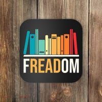 Freadom Anti Ban Books Freedom To Read Book Lover Reading Coaster thumb 0