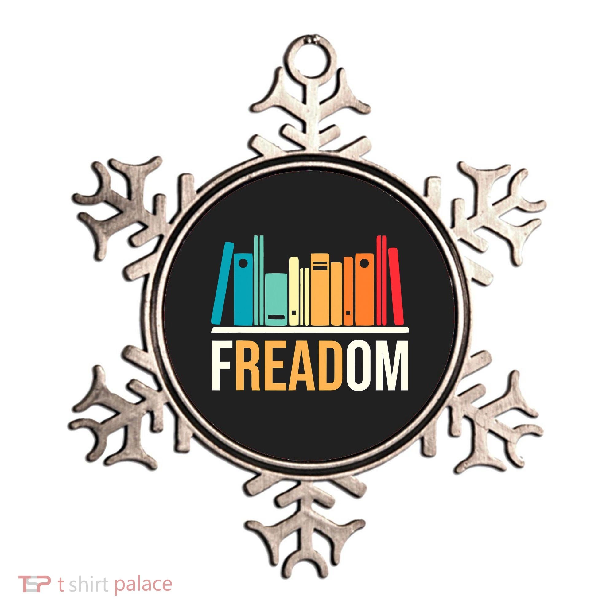 Freadom Anti Ban Books Freedom To Read Book Lover Reading Ornament