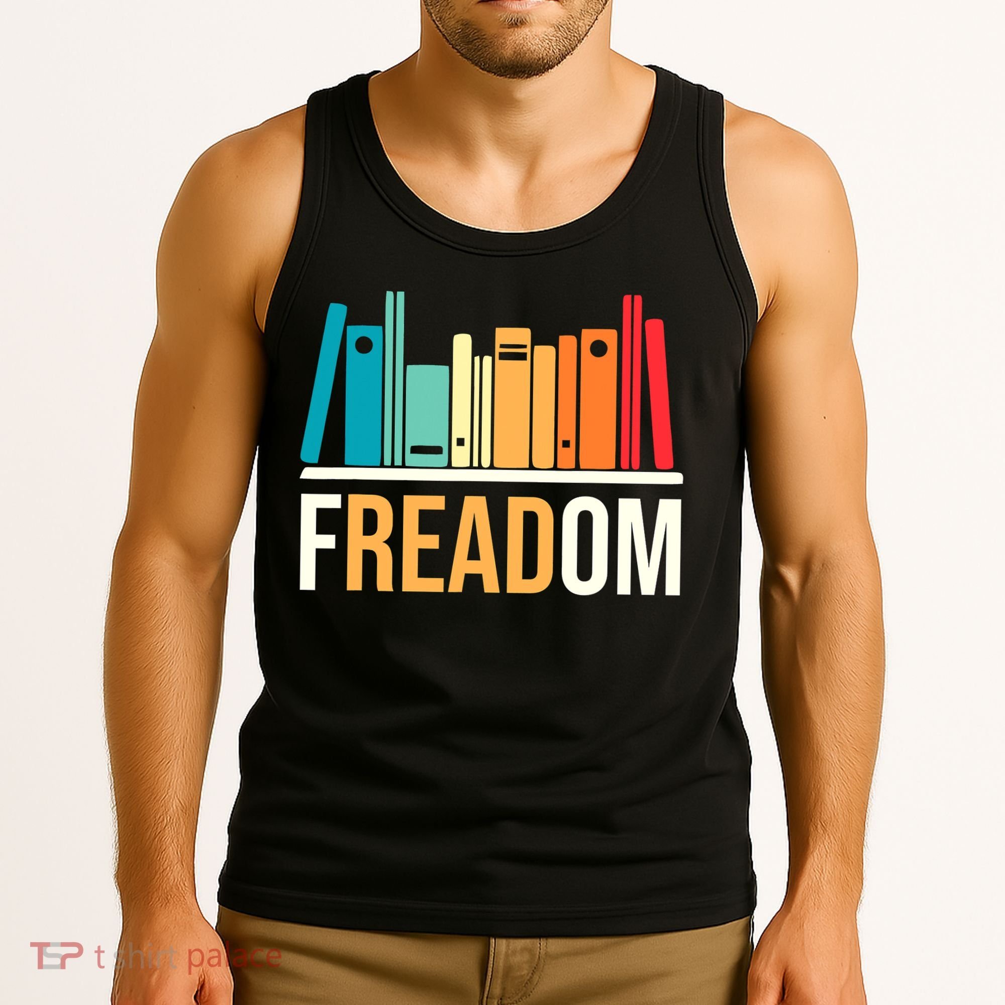 Freadom Anti Ban Books Freedom To Read Book Lover Reading Tank Top