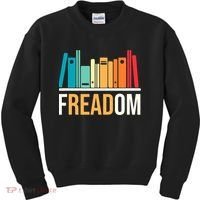 Freadom Anti Ban Books Freedom To Read Book Lover Reading Kids Sweatshirt thumb 0
