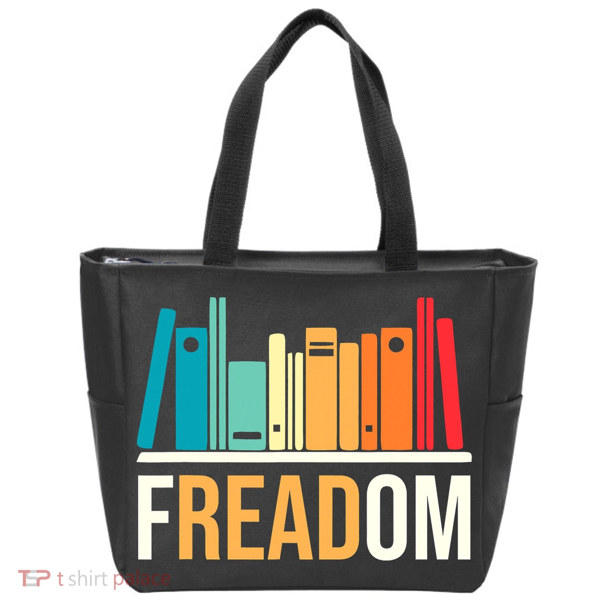 Freadom Anti Ban Books Freedom To Read Book Lover Reading Tote Bag