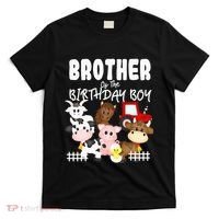 Farm Animals Barnyard Farm House Brother Of The Birthday Boy T-Shirt thumb 0