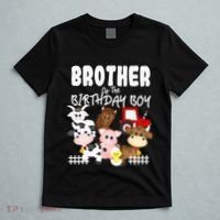 Farm Animals Barnyard Farm House Brother Of The Birthday Boy T-Shirt thumb 5