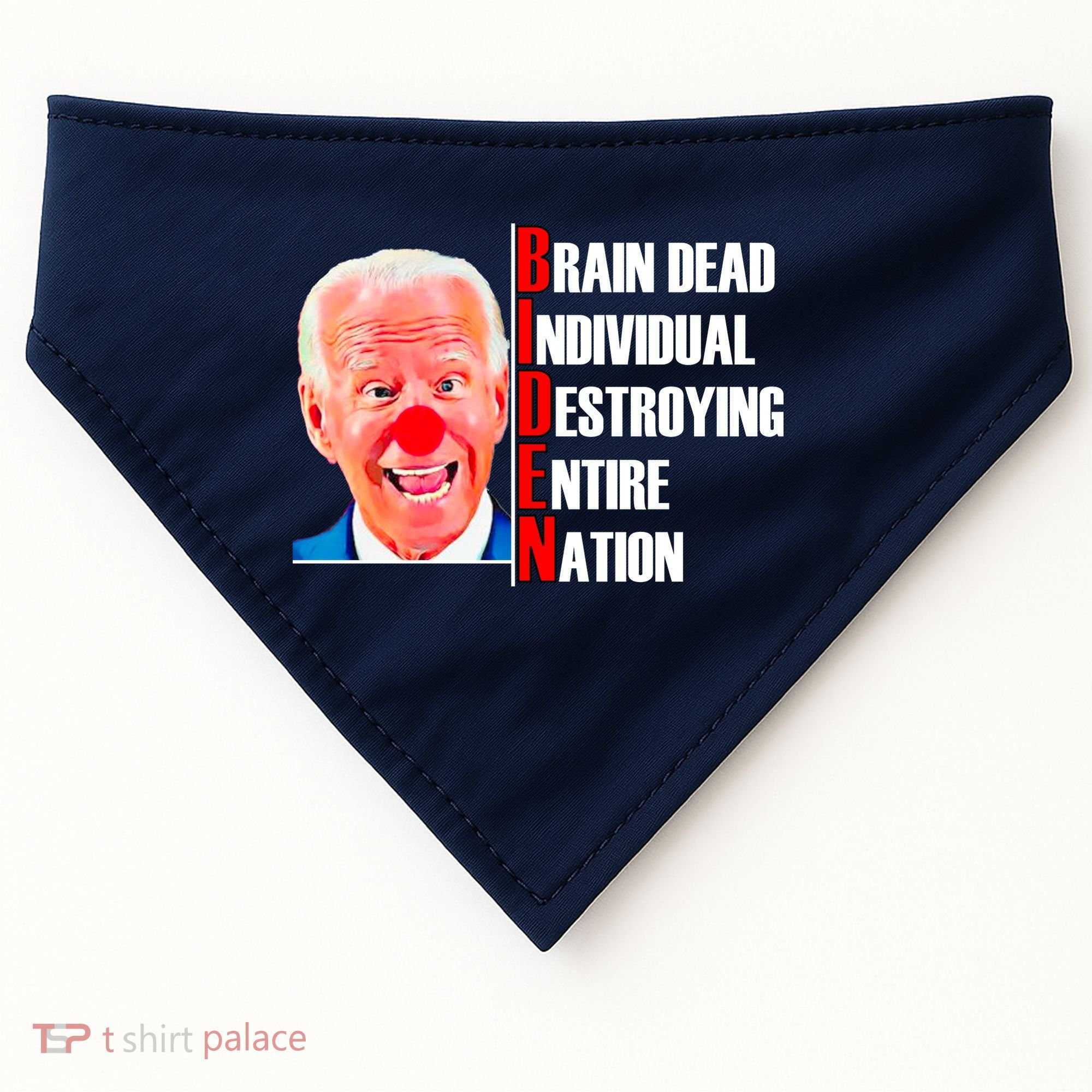 Funny Anti Biden USA-Made Doggie Bandana