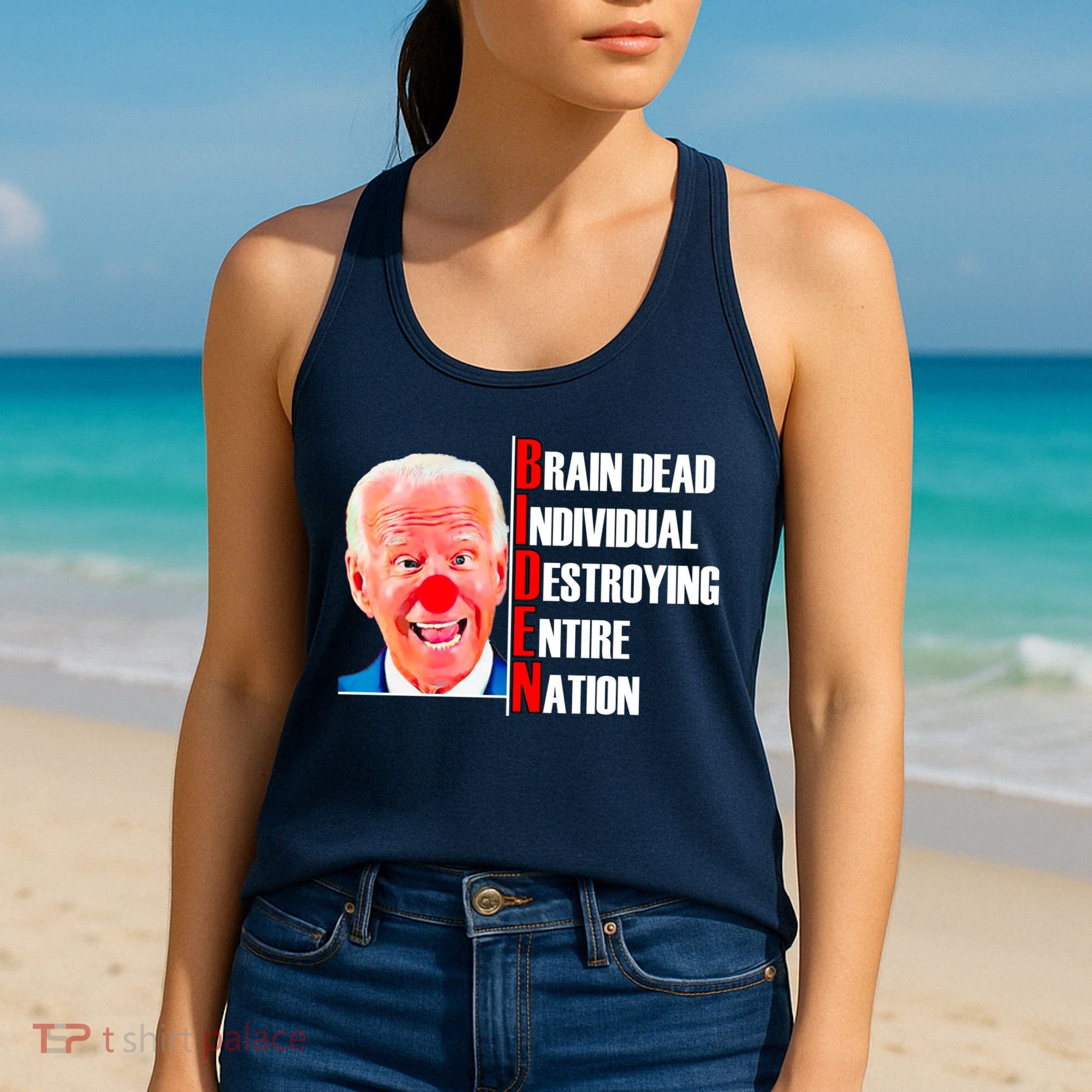 Funny Anti Biden Women's Tank Top