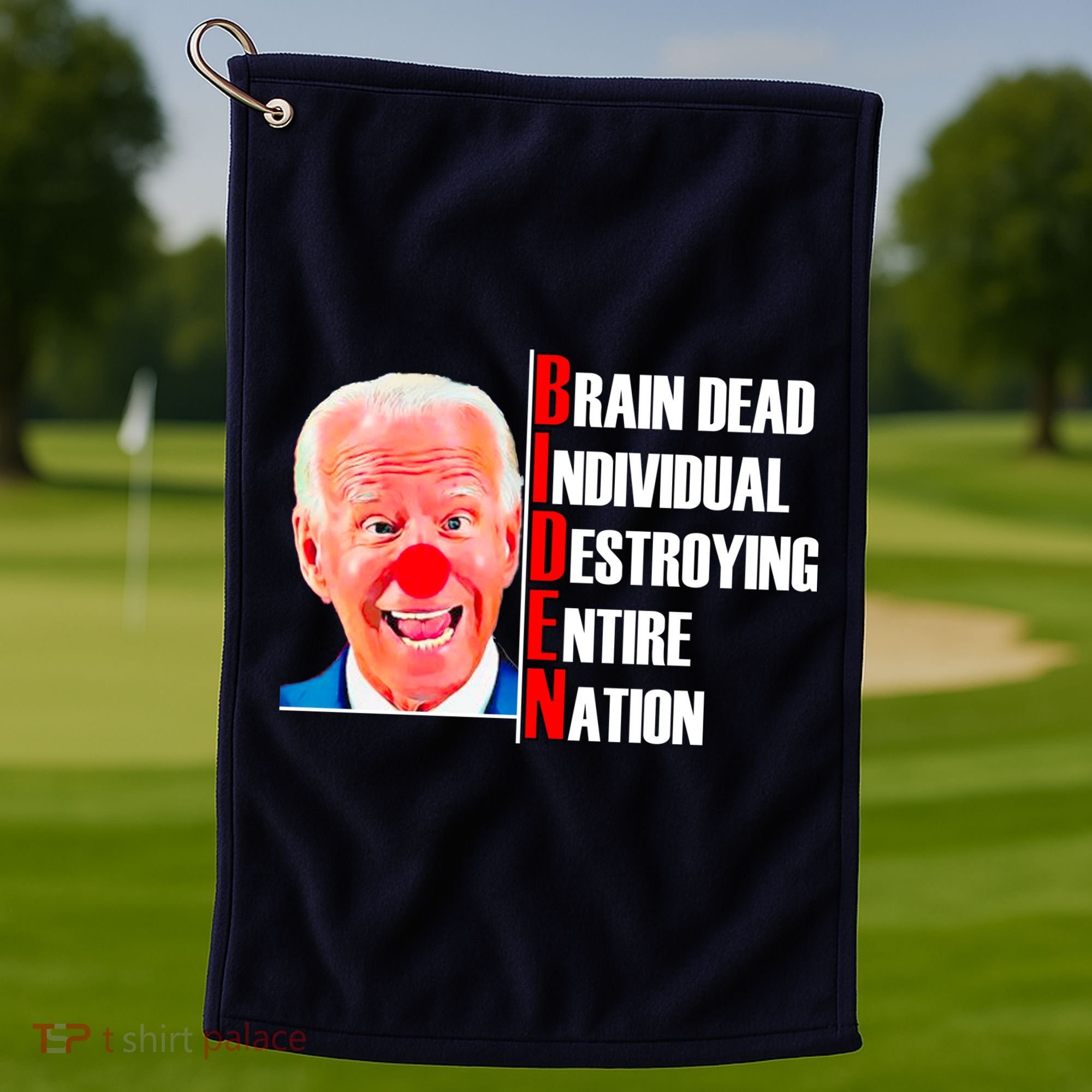 Funny Anti Biden Golf Towel