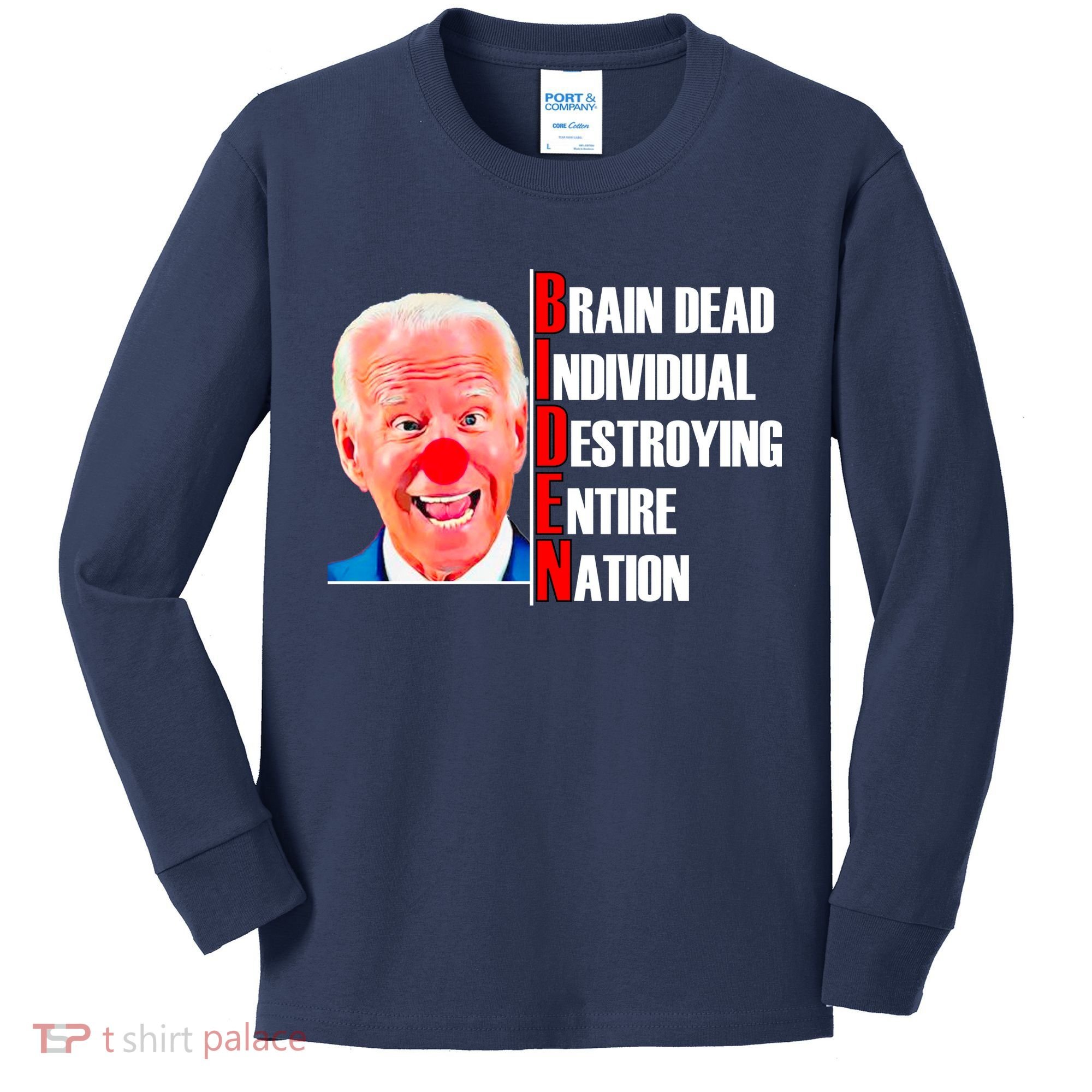Funny Anti Biden Kids Long Sleeve Shirt