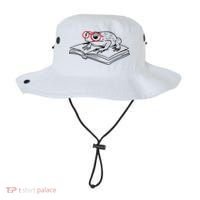 Frogs And Books Reading Literature Cute Gift Bucket Hat thumb 0