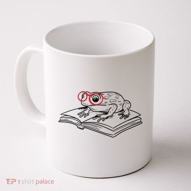Frogs And Books Reading Literature Cute Gift Coffee Mug