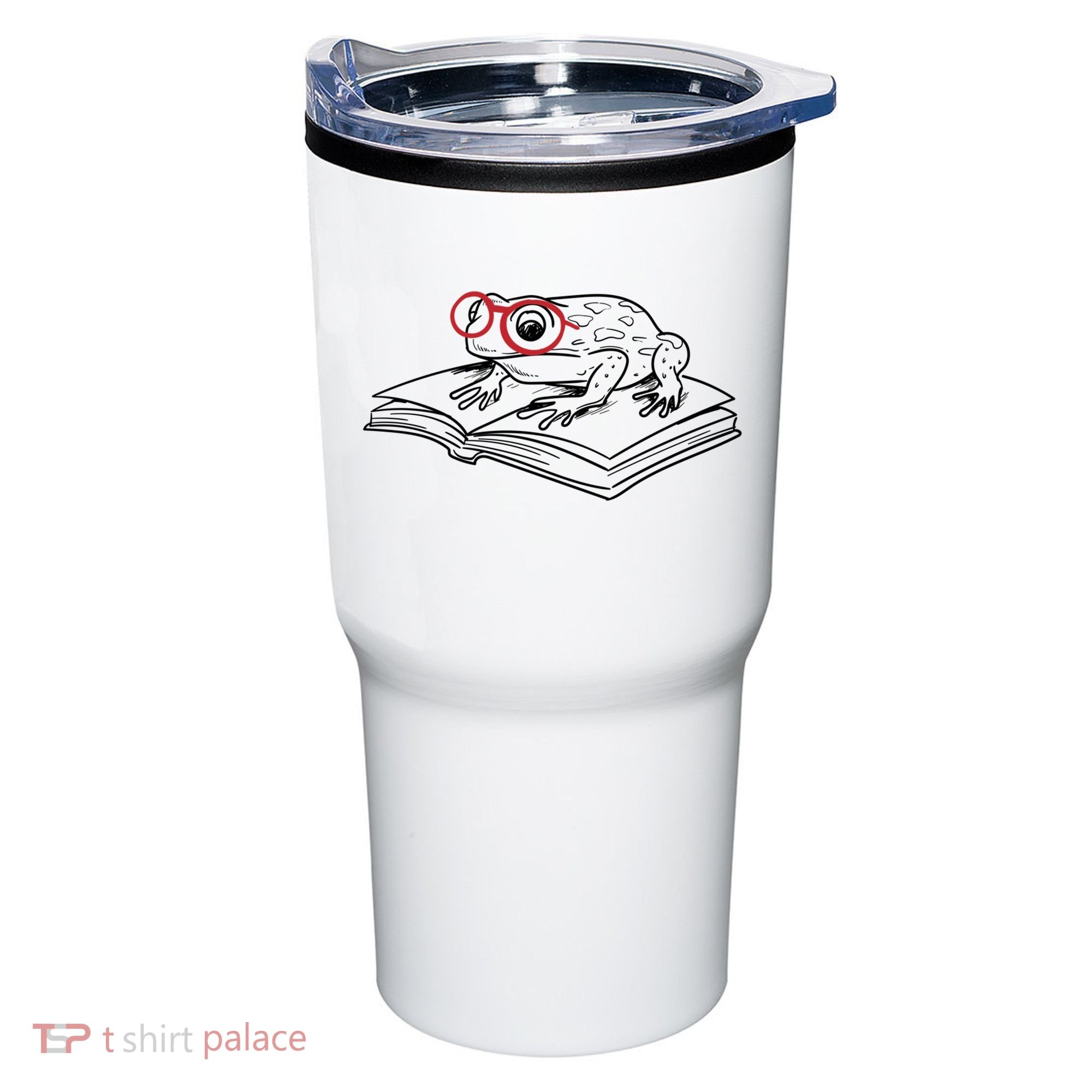 Frogs And Books Reading Literature Cute Gift Tumbler