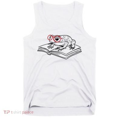 Frogs And Books Reading Literature Cute Gift Tank Top